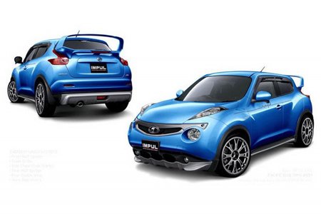 Nissan Juke Impul в голубом исполнении